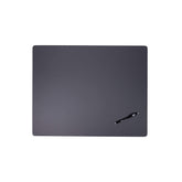 Gray Leather Desk Pad w/out Rails, 24 x 19